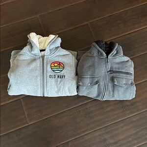 BUNDLE | 2 Teen Fleece Lined Full Zip Hoodies